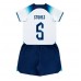 Engeland John Stones #5 Babykleding Thuisshirt Kinderen WK 2022 Korte Mouwen (+ korte broeken)